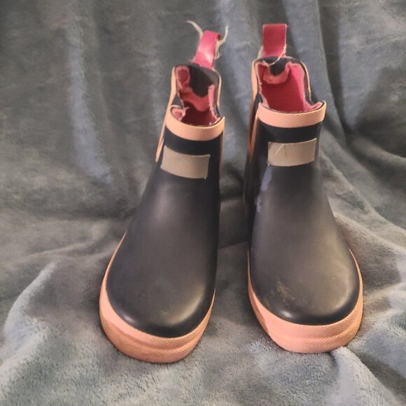 Girl's HATLEY rain ankle boots rubber waterproof Size 13 - Picture 3 of 8